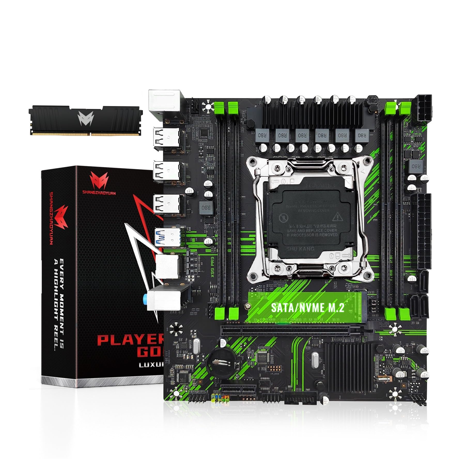 Amazon.com: SHANGZHOAYUAN X99 PR9 Motherboard with DDR4 RAM